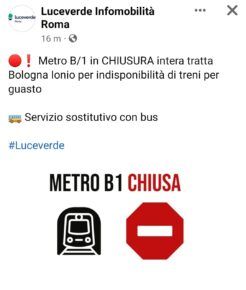 Roma, collasso totale del trasporto pubblico romano: nessun treno ormai