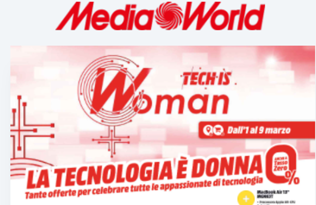 volantino media world festa della donna