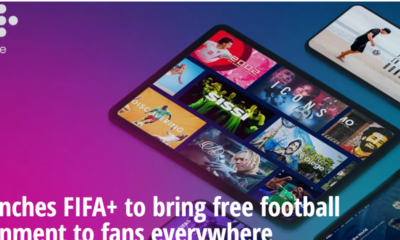 Home page del nuovo sito Fifa+ per vedere partite di calcio in streaming