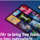 Home page del nuovo sito Fifa+ per vedere partite di calcio in streaming