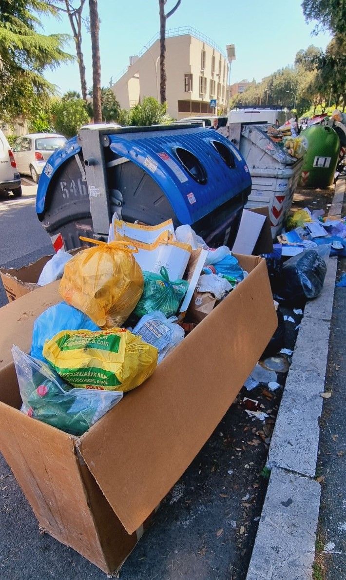 Rifiuti degrado roma