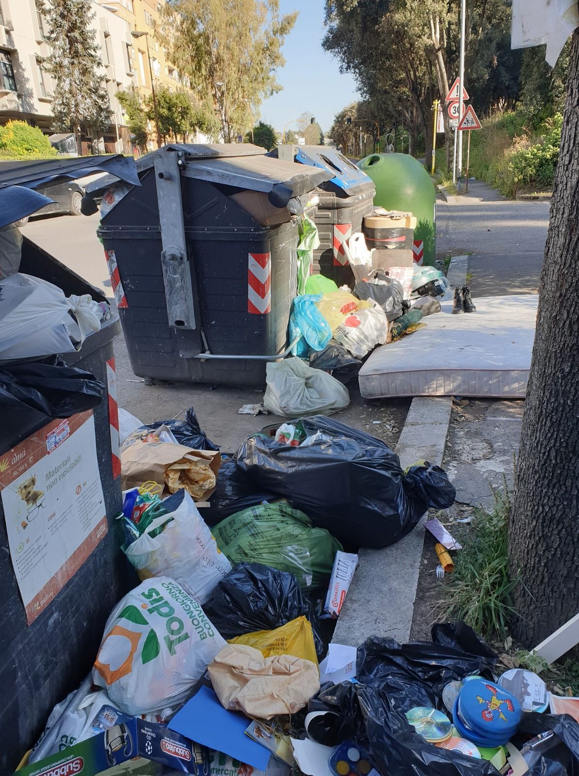 Situazione rifiuti a roma