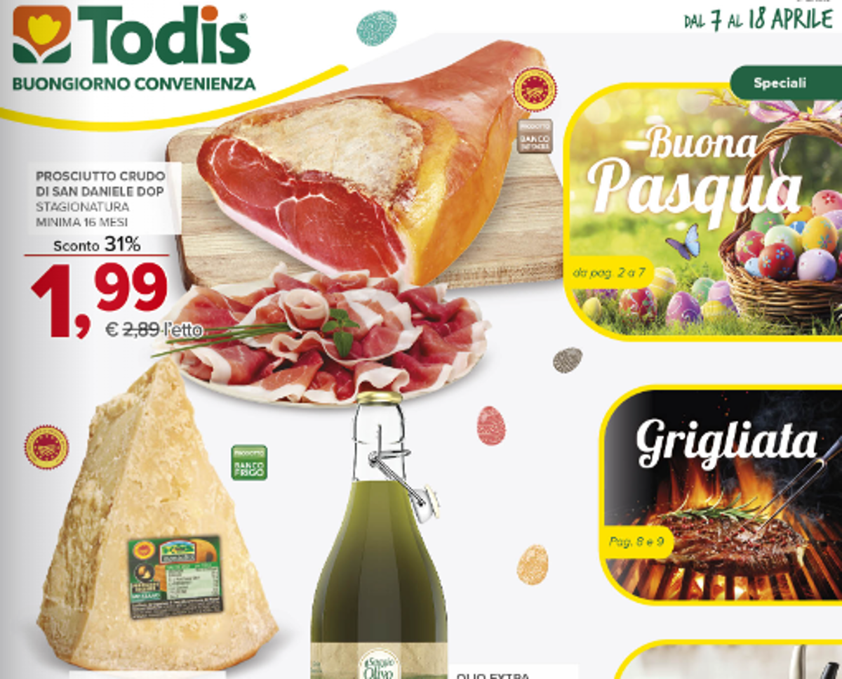Offerte Volantino Todis Buona Pasqua