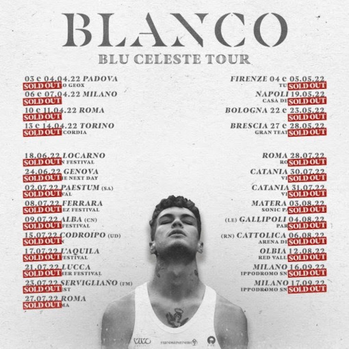 Blu Celeste Tour Blanco 2022