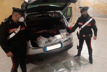 La droga trovata in un'auto che transitava ad Anzio