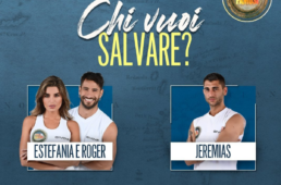 I concorrenti al televoto: Estefania, Roger e Jeremias