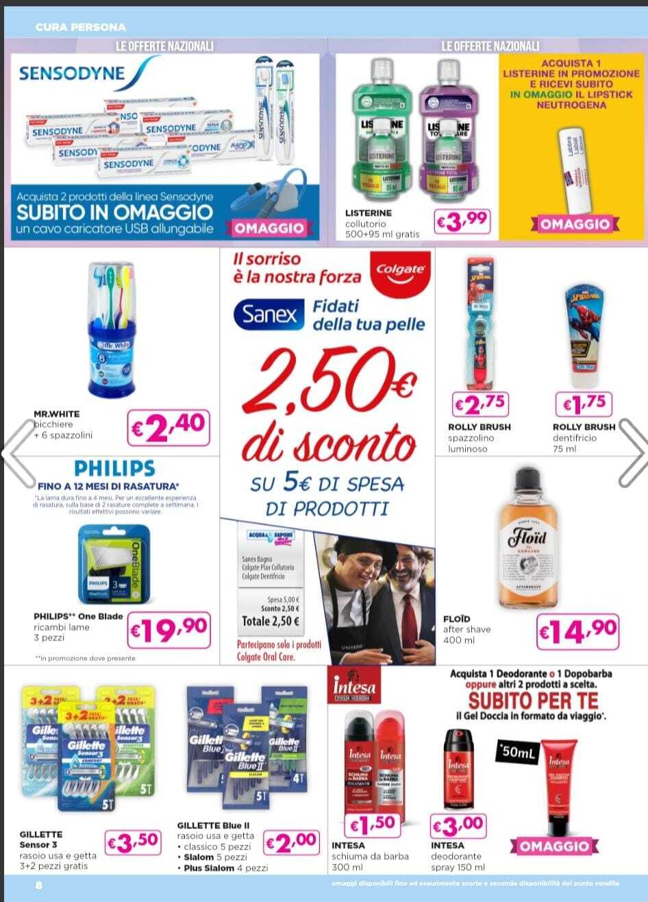 Volantino acqua e sapone