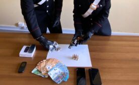Il materiale sequestrato dai Carabinieri al 48enne arrestato all'Alessandrino