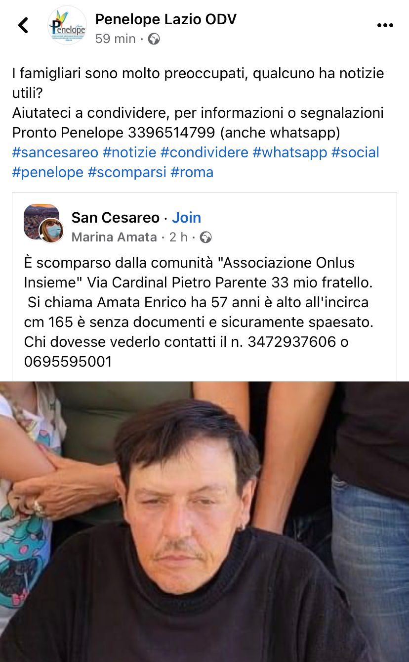 Contatti per trovare Enrico Amata San Cesareo