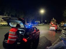 I Carabinieri durante un controllo a ponte Milvio