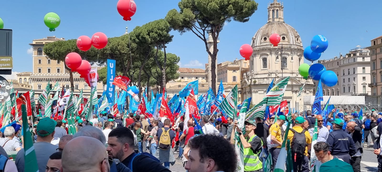 Protesta vigilanza privata Roma