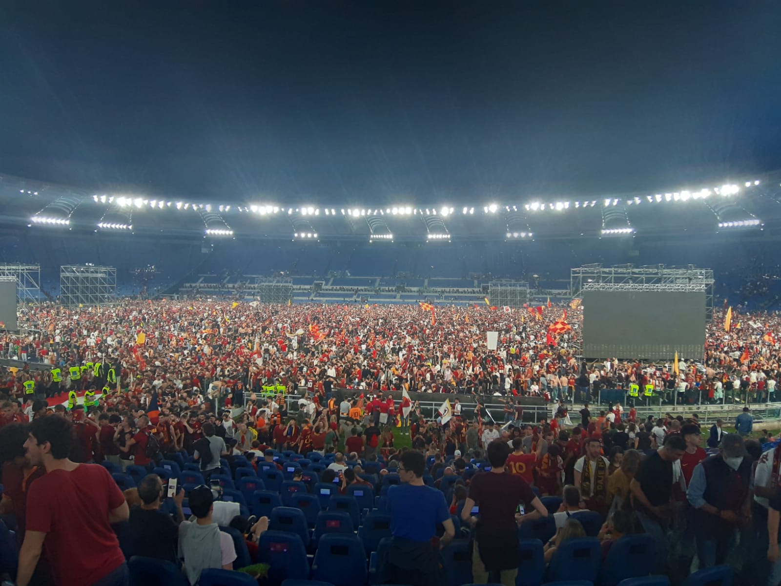 Festeggiamenti tifosi della Roma