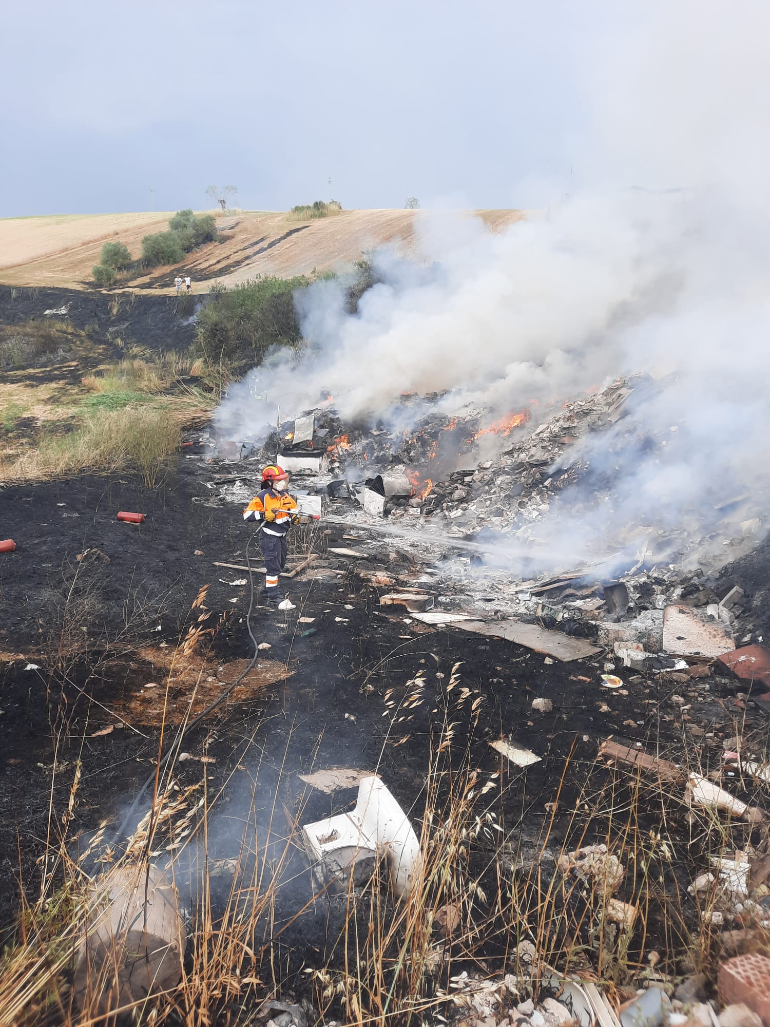 Incendio Ardea Salzare