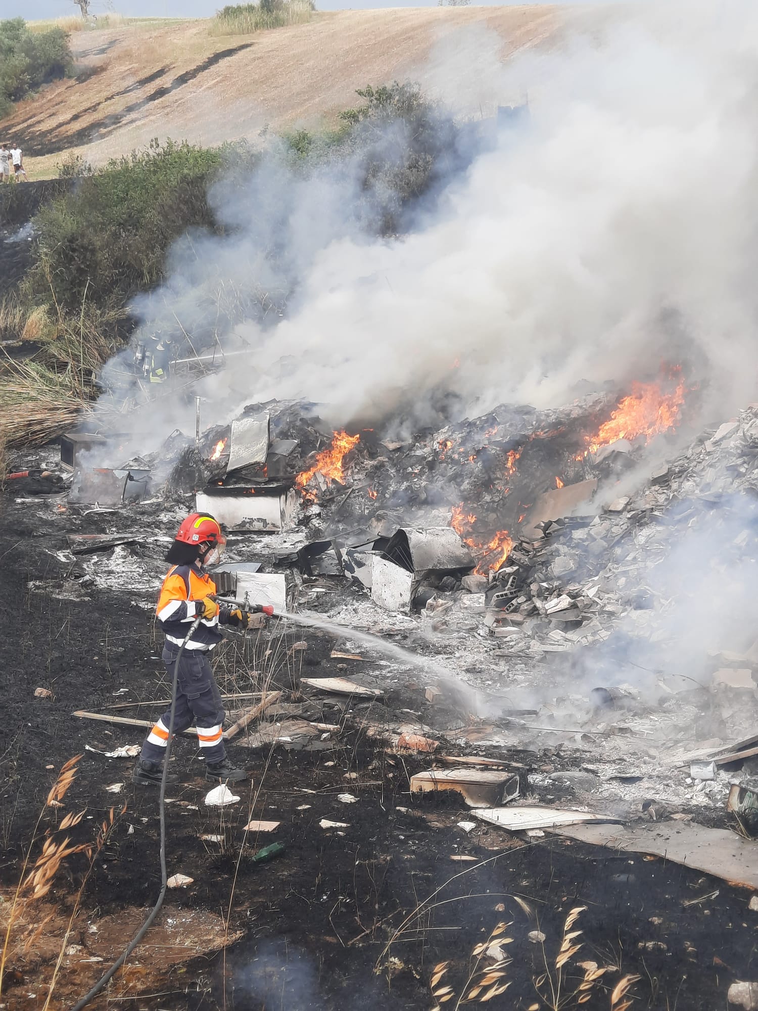 Incendio Ardea Tor San Lorenzo Salzare