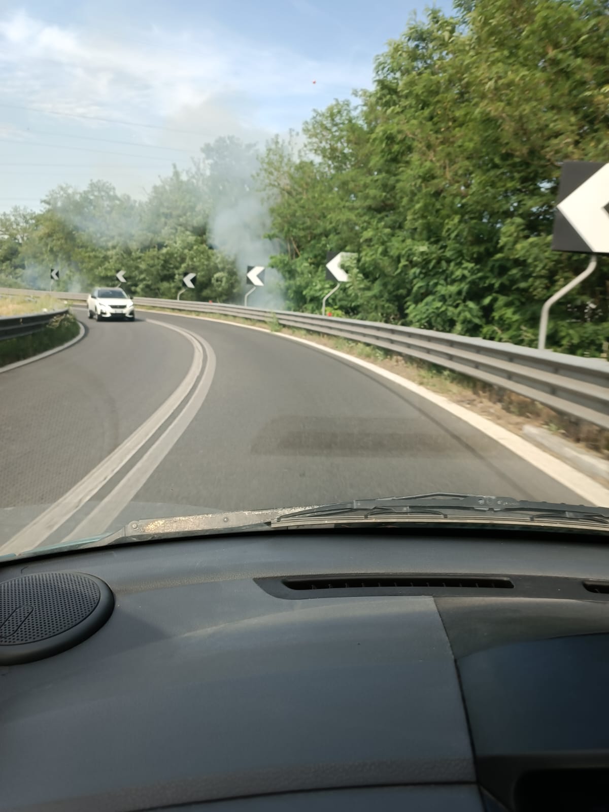 Incendio Tronchetto Salaria Settebagni