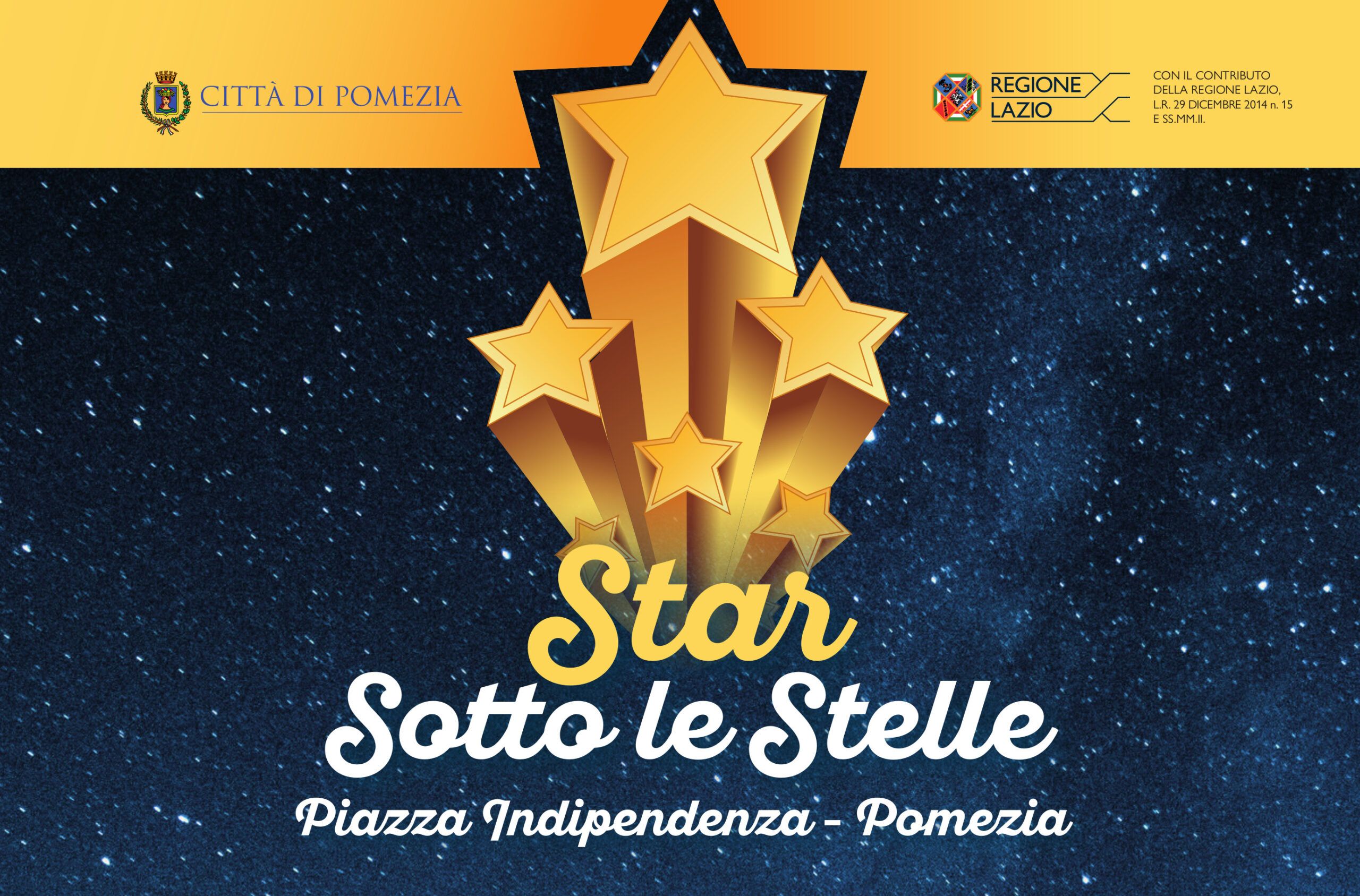 Locandina star sotto le stelle pomezia