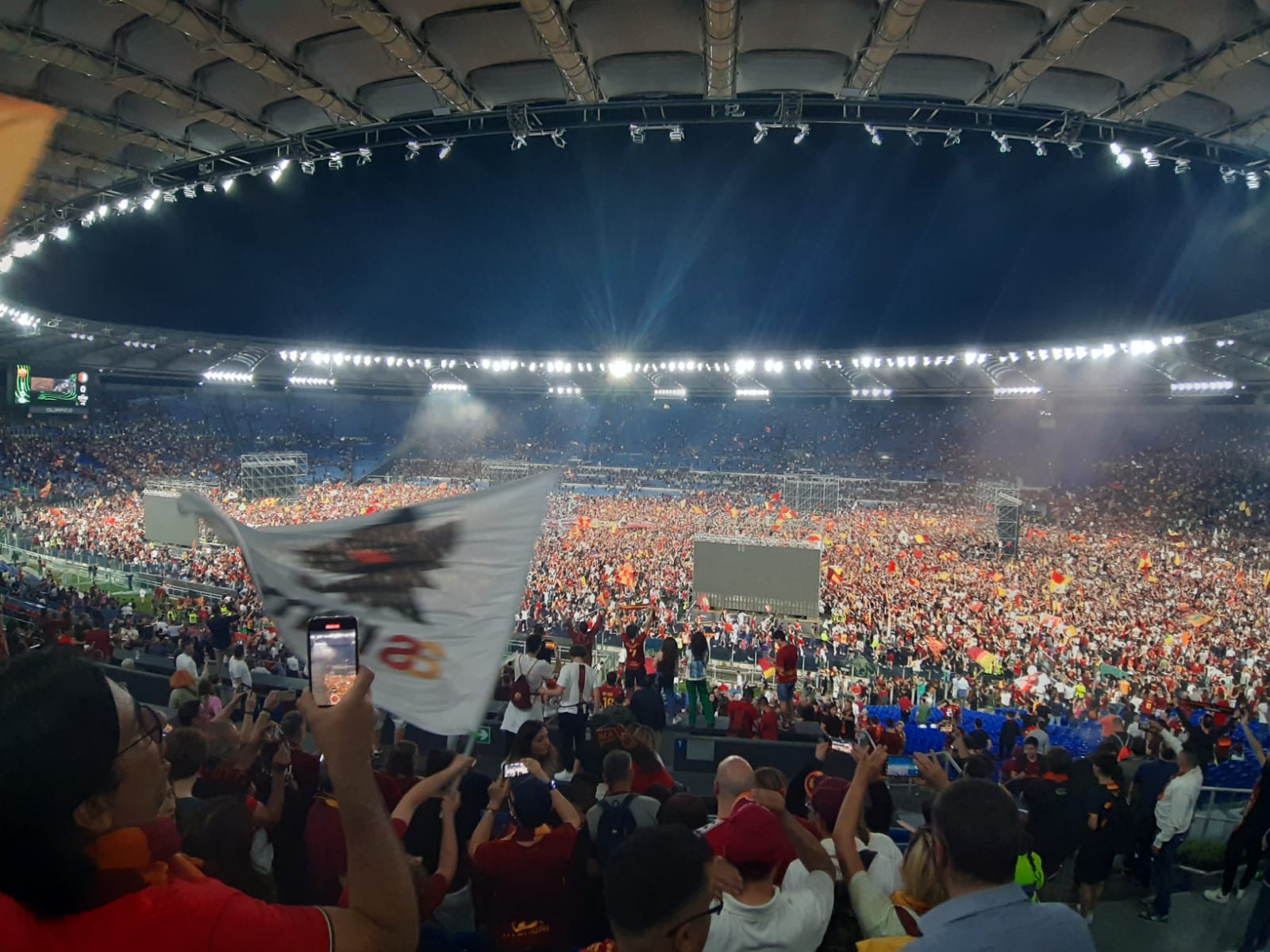 Festeggiamenti tifosi della Roma