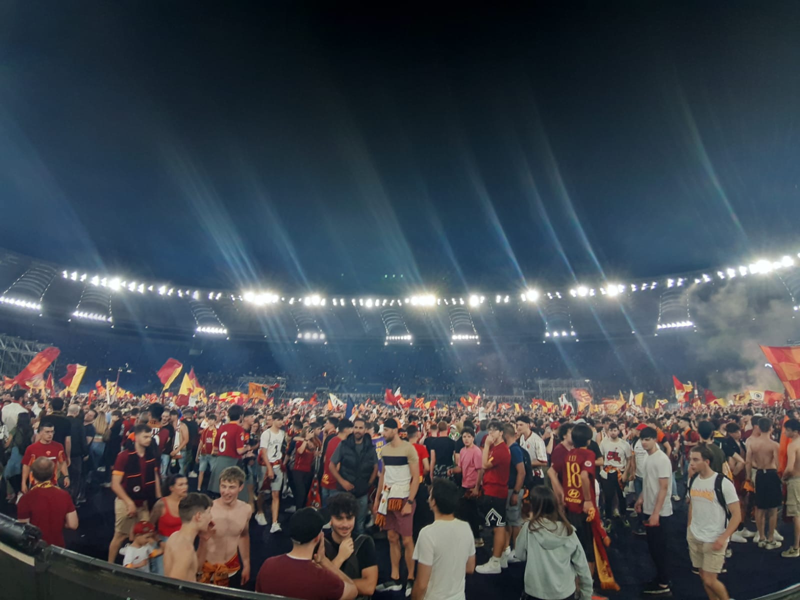 Festeggiamenti tifosi della Roma