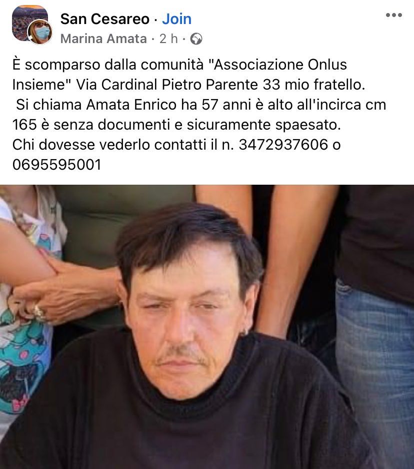 Scomparso Enrico Amata San Cesareo