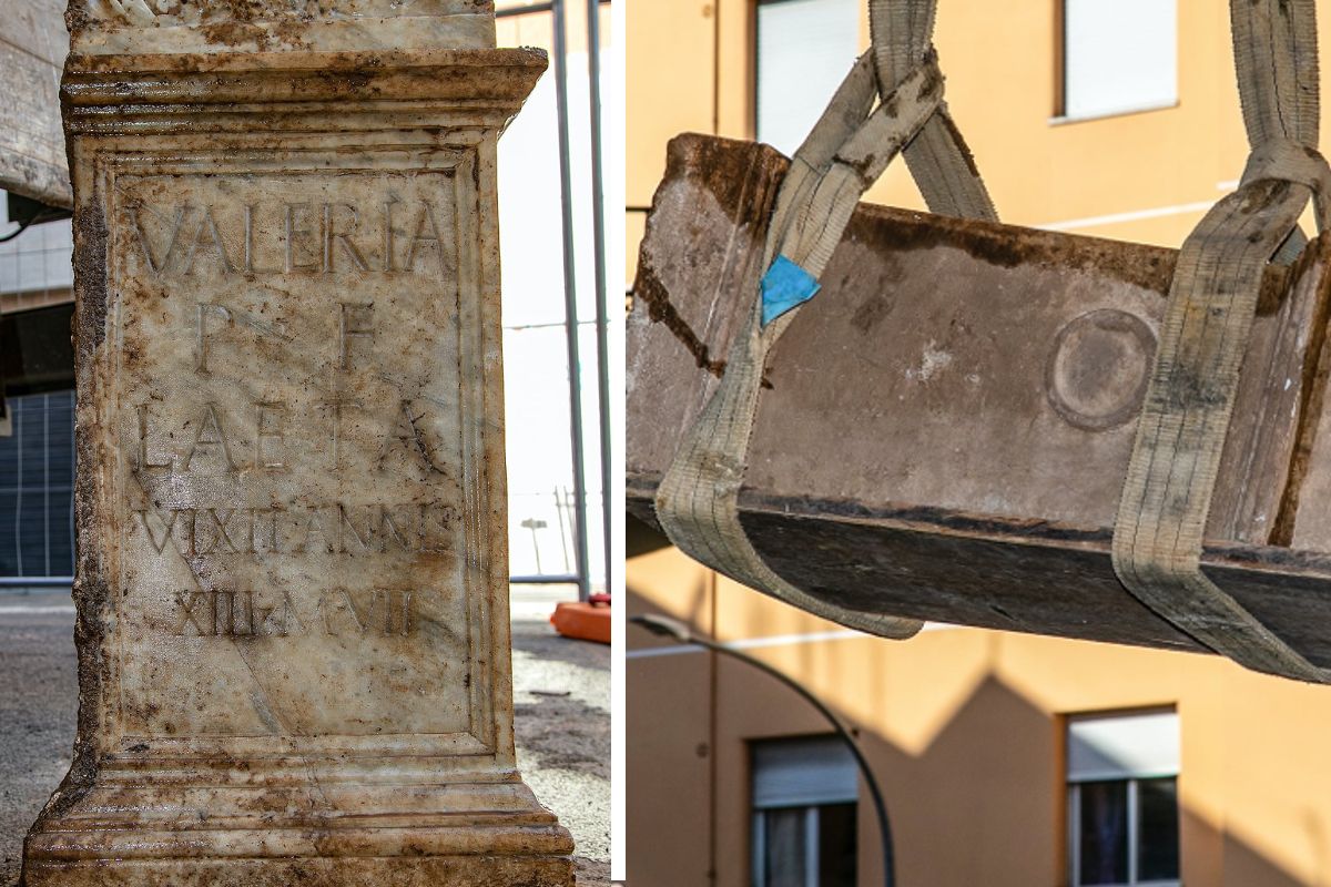 La tomba di Valeria giovane vissuta nel II secolo scoperta oggi all'Appio Latino a Roma