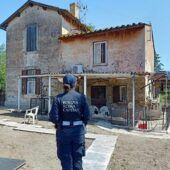 L'immobile sgomberato a Roma, in località Case Rosse