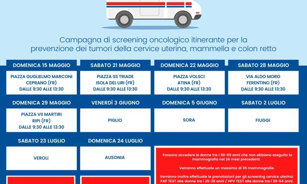E’ partita la campagna itinerante di prevenzione per le donne E’ partita la campagna itinerante di prevenzione per le donne