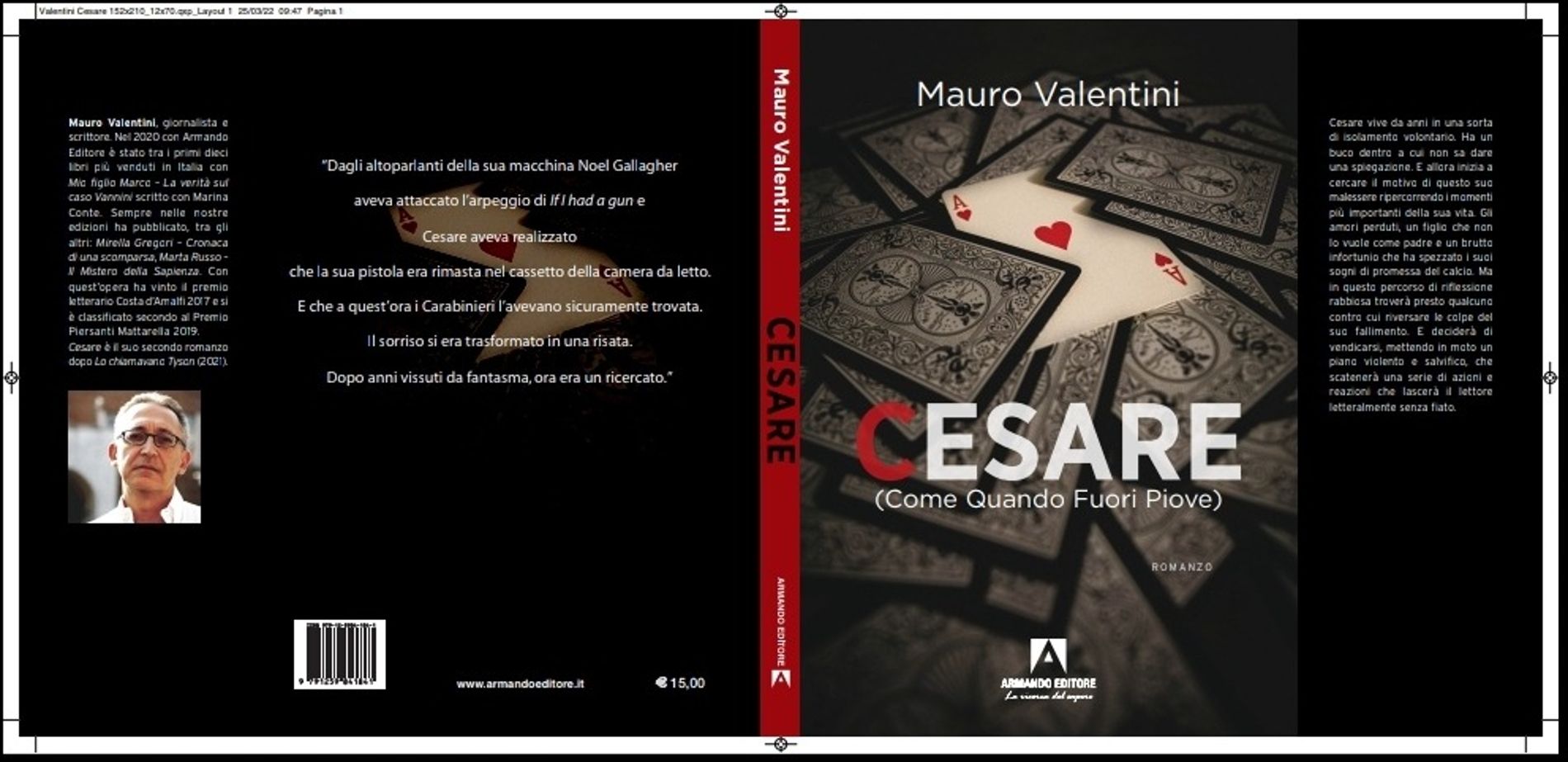 Il nuovo romanzo di Mauro Valentini “Cesare”: l’intervista all’autore