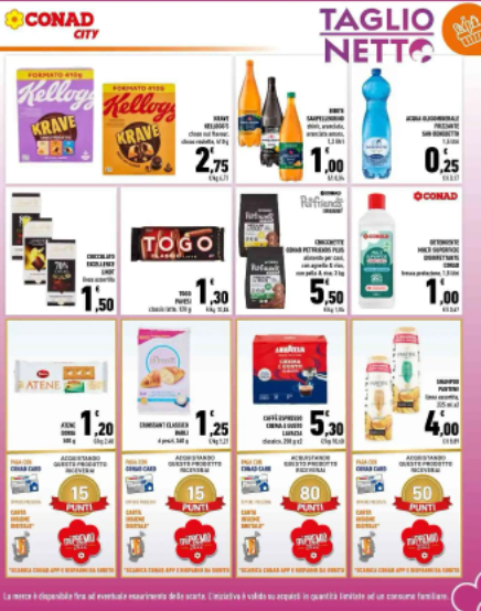 Volantino Conad City Taglio Netto offerte