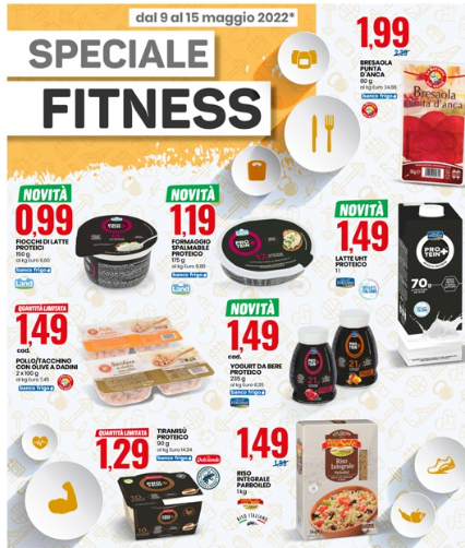 Volantino Eurospin offerte fitness