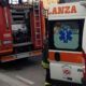 Vigili del fuoco e ambulanza per l'incidente mortale Migliara 47