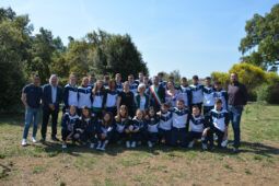 Classe che ha inaugurato l'area fitness al Parco della Crocetta