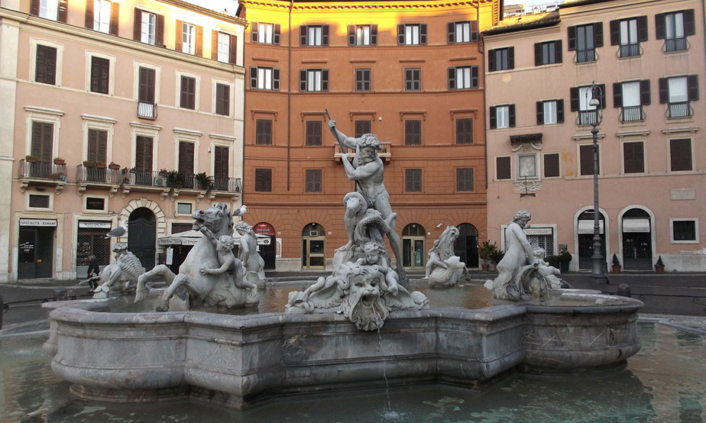 Fontana del Nettuno a Piazza Navona