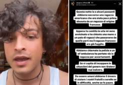 Leo gassman racconta di aver soccorso una ragazza stuprata a Roma