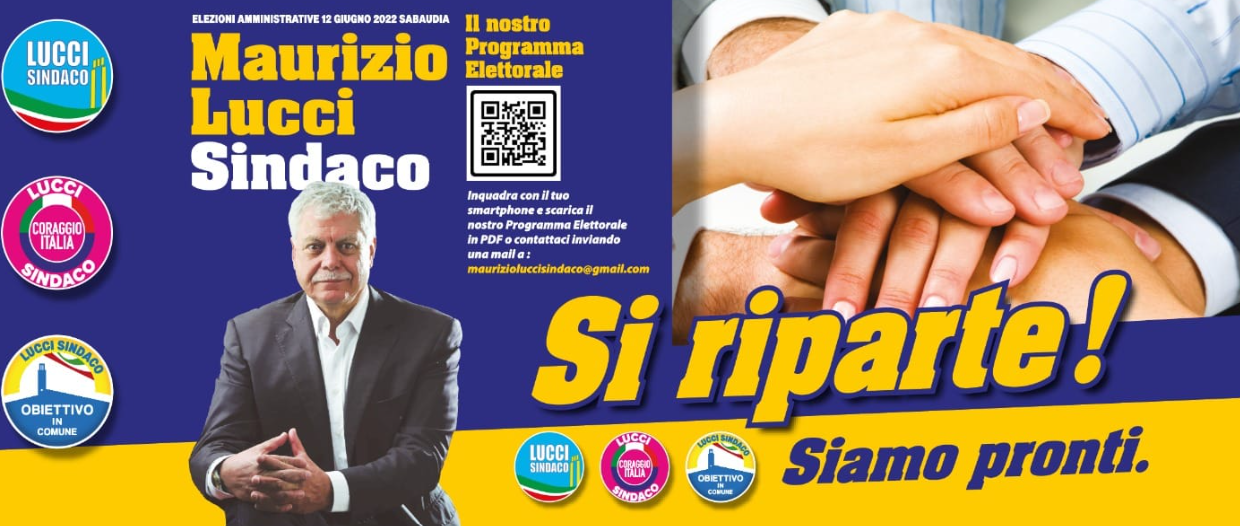 Maurizio Lucci candidati a Sindaco a Sabaudia 2022