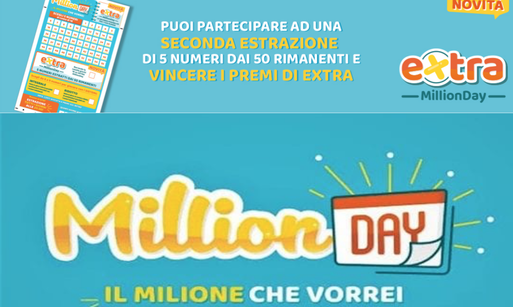 Million Day oggi 3 luglio 2022: ecco i numeri vincenti Million Day oggi 3 luglio 2022: ecco i numeri vincenti