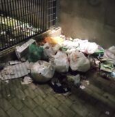 rifiuti metro C stazione Bolognetta