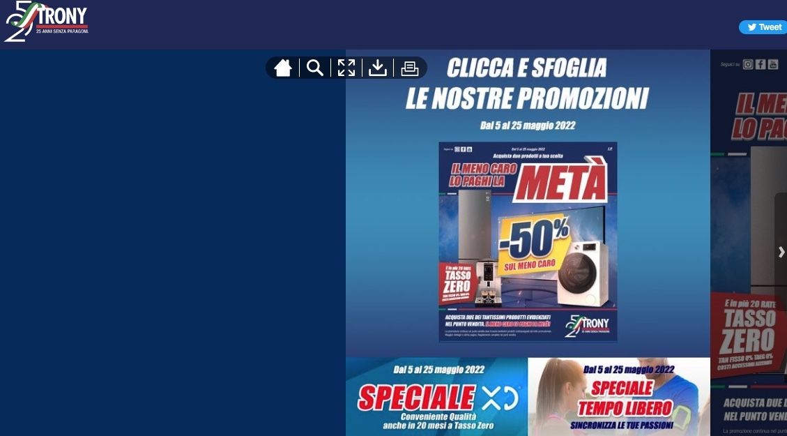 promozioni trony maggio