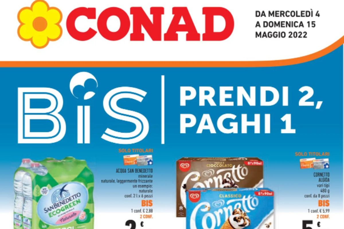 Volantino Conad bis maggio 2022