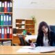 Una donna al lavoro