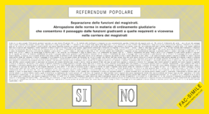 Referendum 12 giugno 2022 fac simile scheda