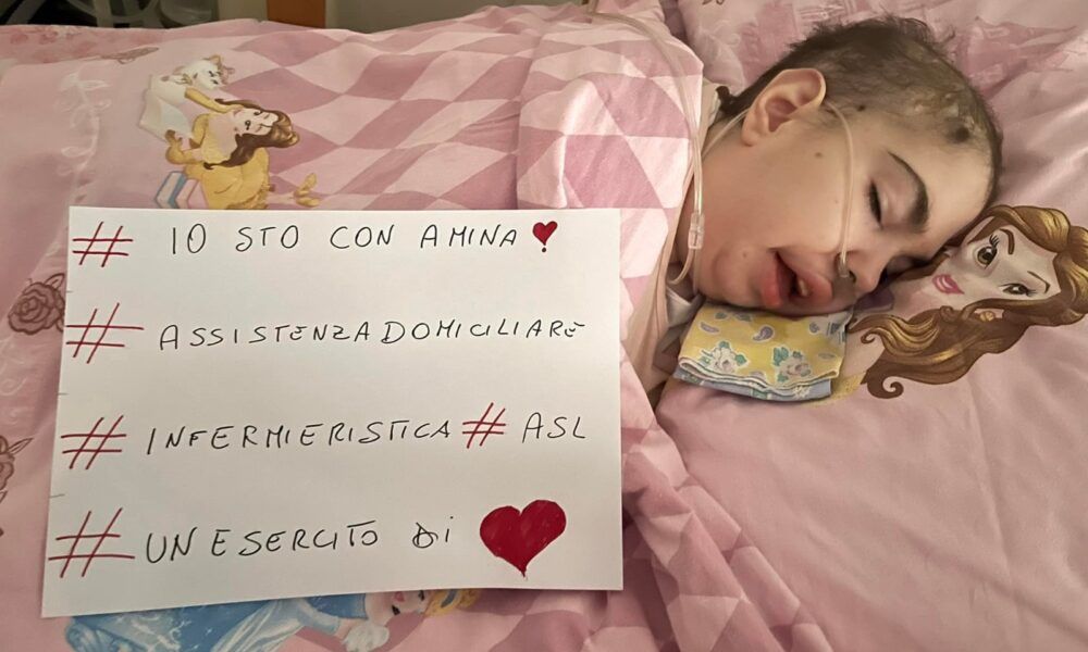 Amina, non si ferma la battaglia per l'ottenimento dell'assistenza domiciliare