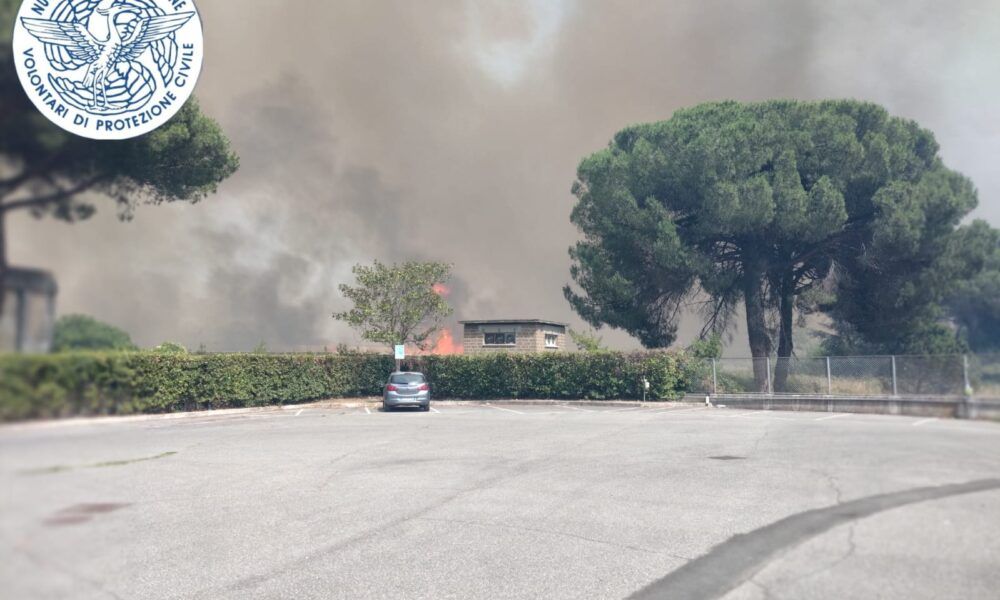 Incendio Laurentina centrale elettrica