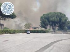 Incendio Laurentina centrale elettrica