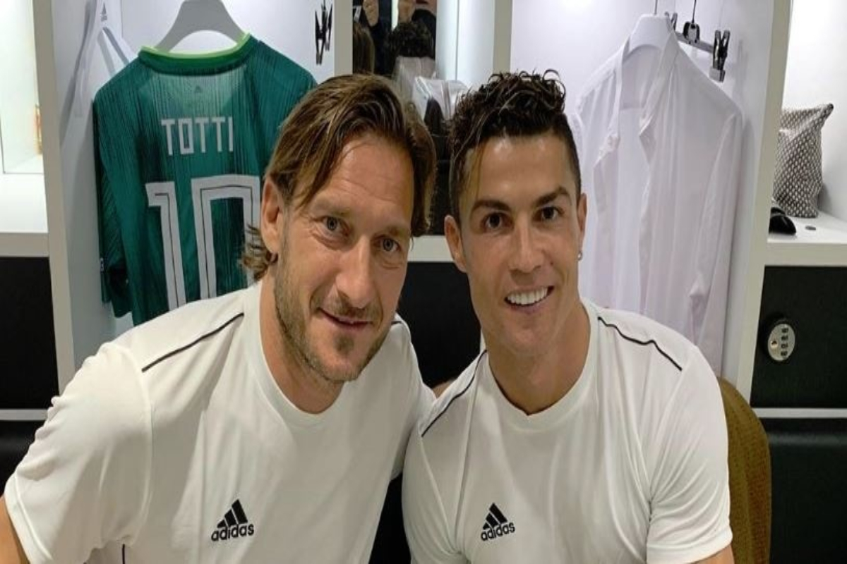 Francesco Totti e Cristiano Ronaldo
