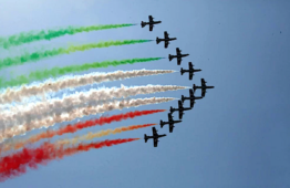 Frecce tricolori 100 anni dell'aeronautica militare