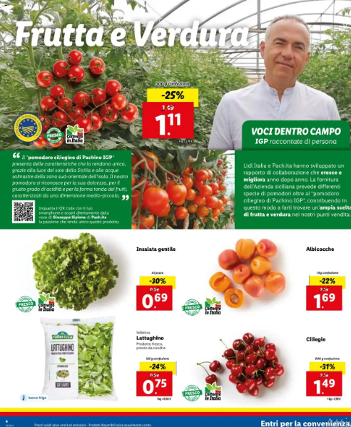 Frutta e Verdura offerte Lidl