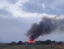 Incendio a Ostia