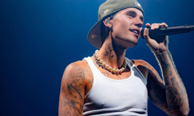 Justin Bieber durante un concerto