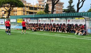 Pomezia Calcio allenamento in vista ritorno play off eccellenza per il salto in Serie D