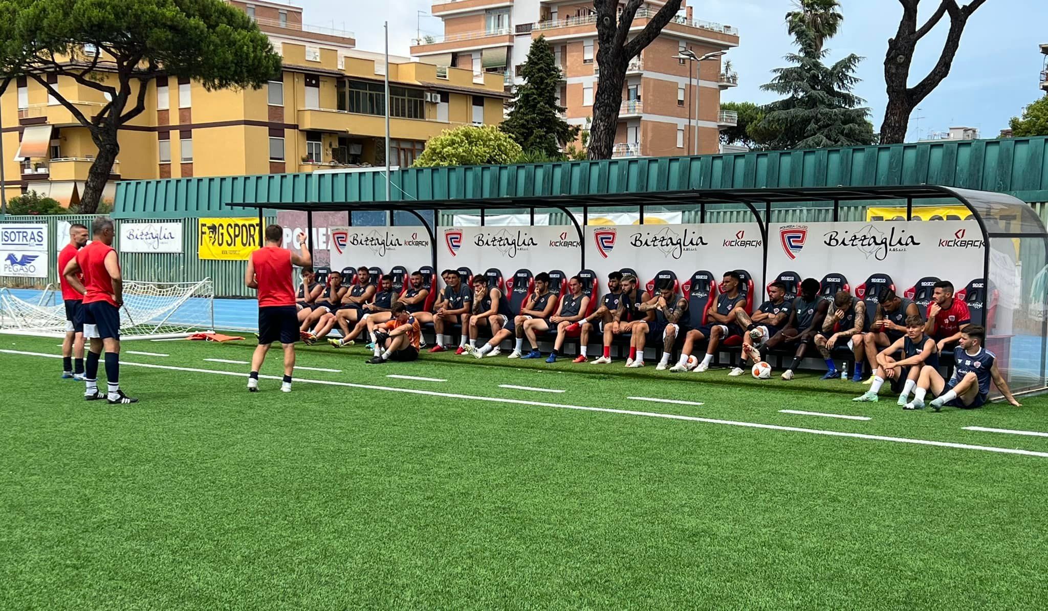 Pomezia Calcio allenamento in vista ritorno play off eccellenza per il salto in Serie D